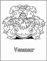 Coloring Venasaur Pages Venusaur Printable Pokemon sketch template