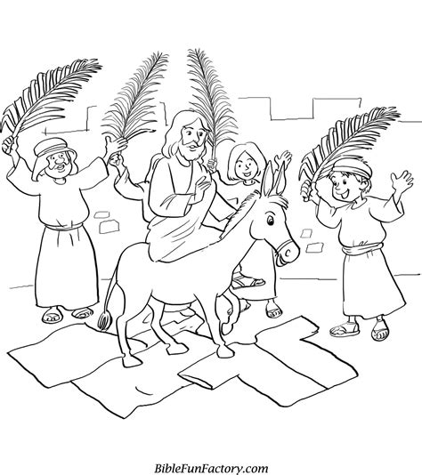palm sunday coloring sheets bible lessons games  activities