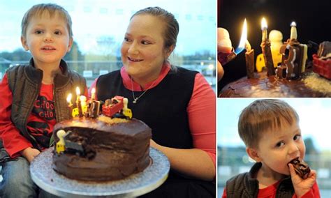 mother makes entirely edible candles from chocolate and nuts for her son s birthday daily mail
