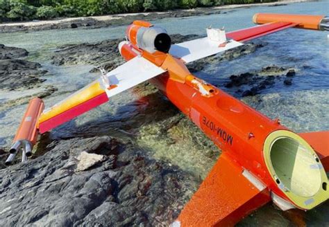 taiwan target drone  beached  japan uas vision