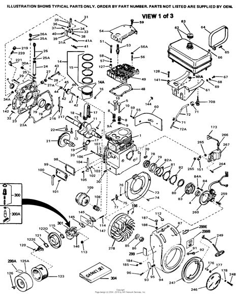 tecumseh hh  parts diagram  engine parts list