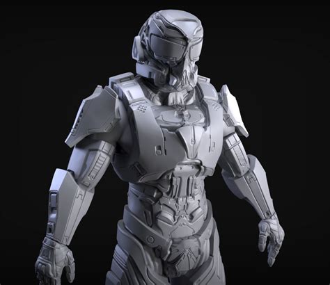 3d model sci fi armor 4 sculpt cgtrader