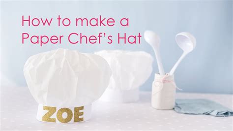 paper chefs hat youtube