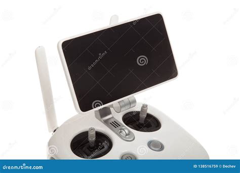 drone remote control  screen isolated  white stock image image  control drone