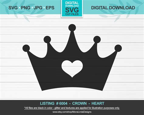 crown  heart svg  svg png eps dxf file  svg bundle