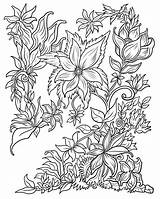 Coloring Floral Pages Adults Adult Flowers Garden Digital Book Fantasy Getdrawings sketch template