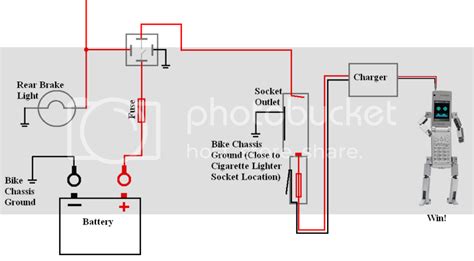 connecting cigarette lighter socket circuit question