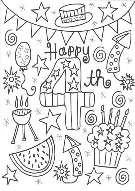 easy  print   july coloring pages printable coloring