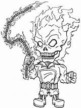 Ghost Rider Coloring Pages Ghostrider sketch template