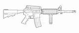 M4 Drawing Lineart Colt Line Drawings Deviantart Weapons Gun Rifle Assault Carbine Tattoo Military 2d Ak Guns Hard Tips sketch template