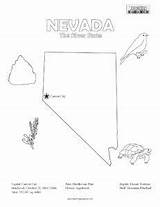 Coloring Nevada Pages State States United Choose Board sketch template
