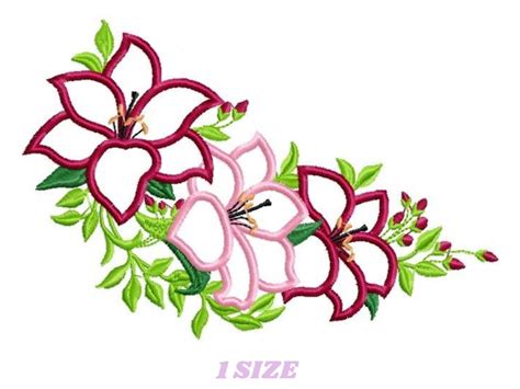 flowers embroidery designs flower embroidery design machine etsy
