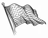 Flag American Coloring Pages Printable Drawing Line States United Getdrawings Kids Gif Popular sketch template
