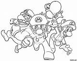 Coloring Sonic Mario Pages Printable Popular sketch template