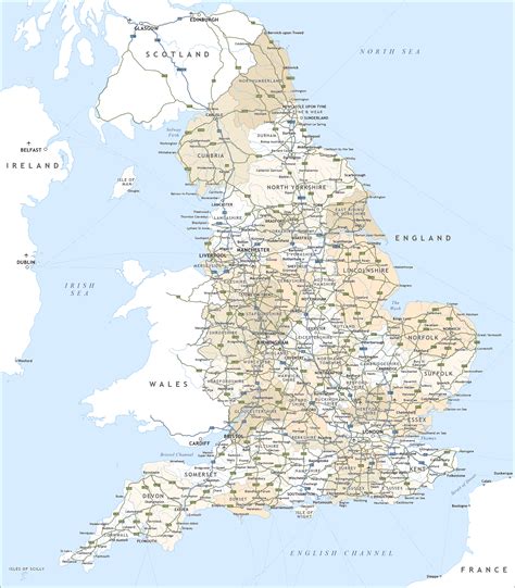 england political map royalty  editable vector map maproom