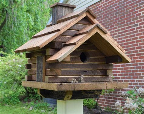 log cabin bird feeder small   usa amish handmade etsy bird houses diy bird house