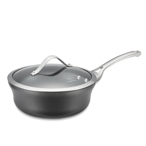 calphalon contemporary nonstick 2 5 qt shallow sauce pan with cover