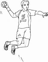 Handball Coloriage Imprimer Depuis sketch template