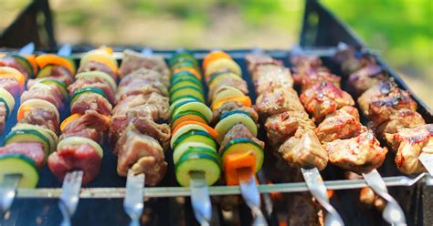 separate ingredients  perfect grilled shish kebabs