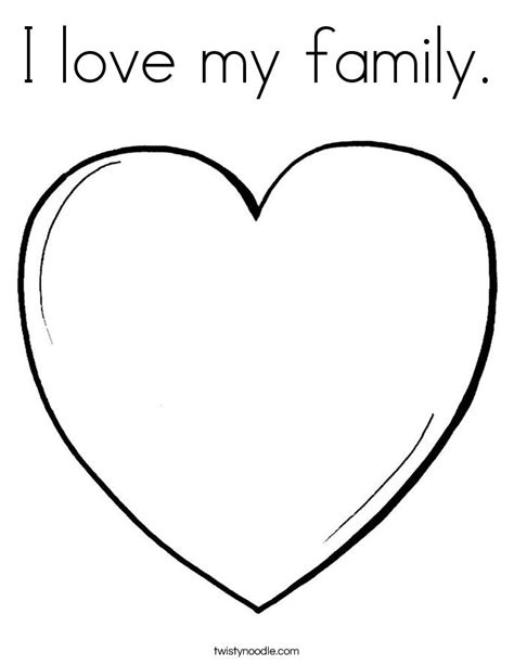 love  family coloring page twisty noodle family activities