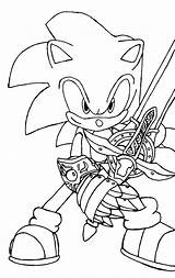 Sonic Hedgehog Kids sketch template