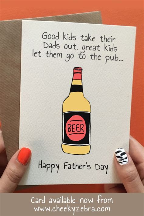 pub funny fathers day card happy father s day husband father humor