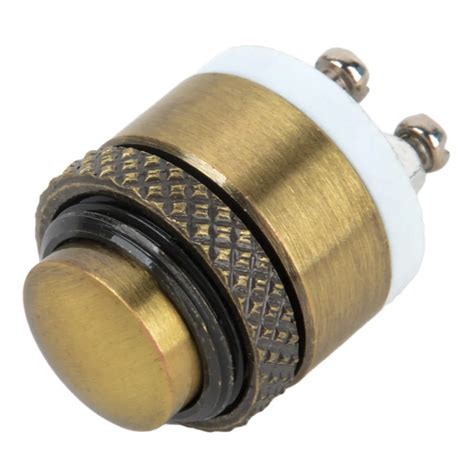 pcs mayitr mm button switch brass metal household momentary push button door bell doorbell