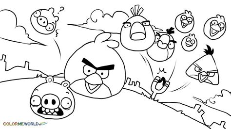 angry birds  coming coloring page  kids bird coloring