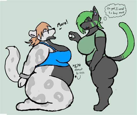 animated fat furry weight gain