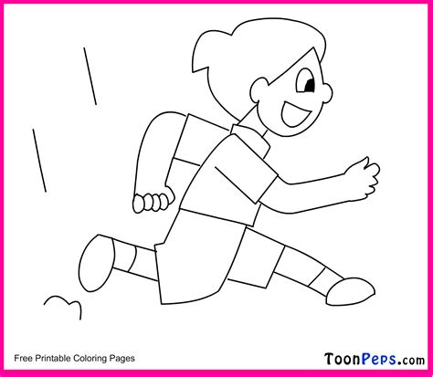 running coloring pages png  file
