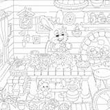 Bunny Coloring Pages Rabbit Surfnetkids Cottage sketch template