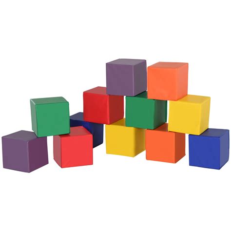 soozier  piece soft play blocks soft foam toy building  stacking