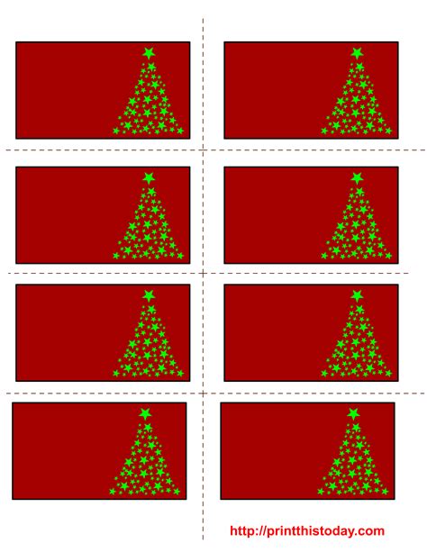 printable christmas labels  trees