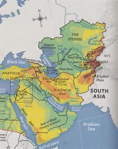 izors akins geography south west asia mapping part