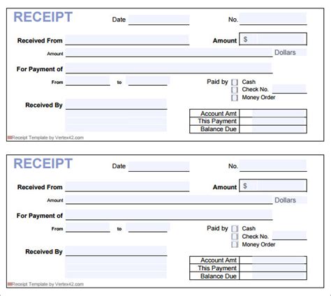 cash receipt template  template business format cash receipts