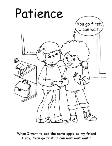 patience coloring pages coloring pages