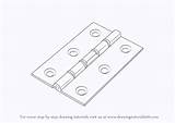 Hinges Draw Drawing Step Drawingtutorials101 Previous Next sketch template