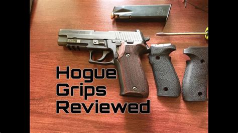 honest review hardwood hogue grips   sig p mk youtube