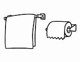 Paper Cartoon Drawing Towel Napkin Coloring Toilet Hanging Outline Roll Coloringcrew Citypng sketch template