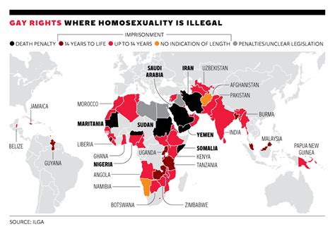 the twisted world we live in countries where homosexuality is illegal or punishable by death