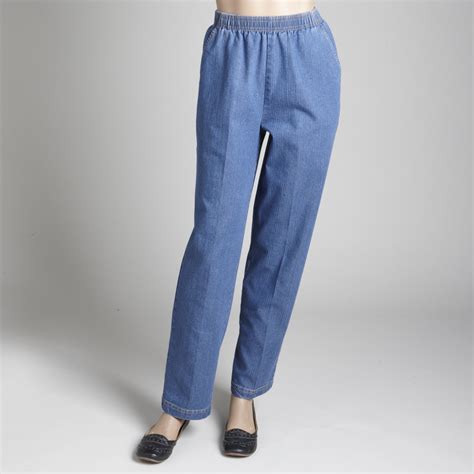 laura scott womens elastic waist jeans shop