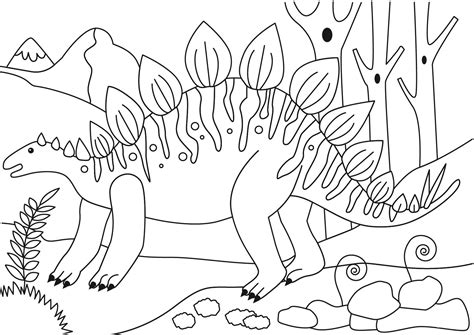stegosaurus dinosaur coloring page dinosaur coloring pages dinosaur