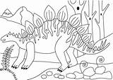 Stegosaurus Stegozaur sketch template