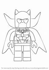 Panther Lego Draw Drawing Step sketch template