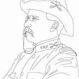 Roosevelt Theodore Presidentes Grant Franklin Americanos Ulysses Washington sketch template