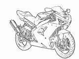 Outline Motorcycle Drawing Motorbike Coloring Zx6r Drawings Getdrawings Paintingvalley sketch template