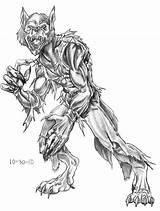 Werewolf Lobo Sketches Furia Wolfman Printable Albanysinsanity Marvelous sketch template