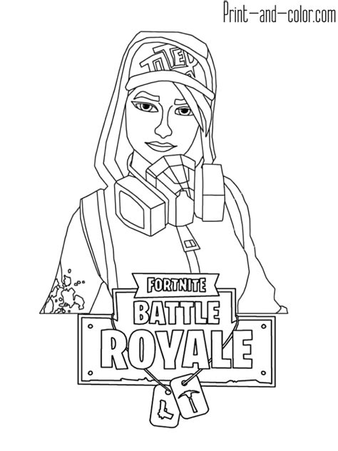 fortnite battle royale coloring page teknique paginas  colorir