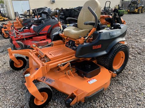 scag cheetah commercial  turn mower  hours   month lawn mowers  sale