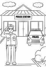 Police Polizeistation Polizia Malvorlagen Polizei Pobarvanke Stazione Polizeiauto Malvorlagentv Template Polizeiautos Zawody Drukuj sketch template